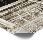 古い丸太小屋 ポスター (角)