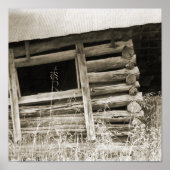 古い丸太小屋 ポスター (正面)