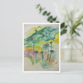 古い丸太 ポストカード (スタンド正面)