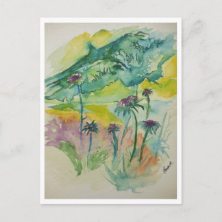 古い丸太 ポストカード