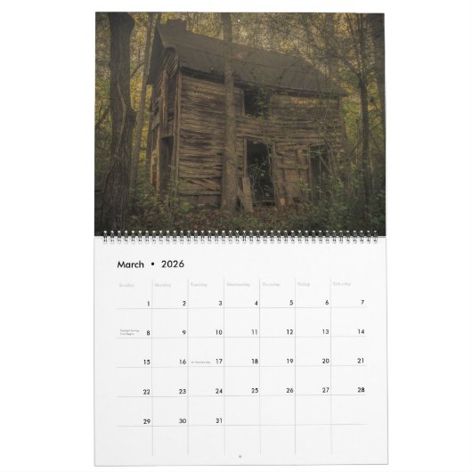 古い事、放棄、及び腐食の容積3の壁Cal カレンダー (3月 2026)