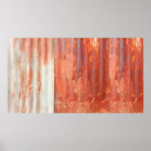 古い亜鉛の背景をヴィンテージスタイル。錆びた壁 ポスター (正面)