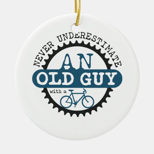 古い人 セラミックオーナメント (正面)