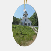 古い代表団ポイント灯台 セラミックオーナメント (左)