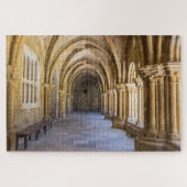 古い伽藍クロイスター廊下 ジグソーパズル (横)