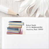 古い使用済みブックのスタック住所 シール (インサイチュ)