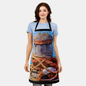 古い係留ボラード エプロン (着用した状態)