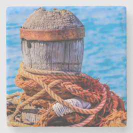 古い係留ボラード ストーンコースター