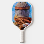 古い係留ボラード ピックルボールラケット (裏面)