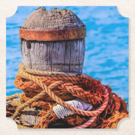 古い係留ボラード ペーパーコースター