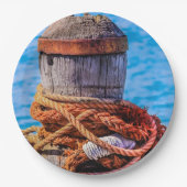 古い係留ボラード ペーパープレート (正面)