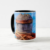 古い係留ボラード マグカップ (正面左)