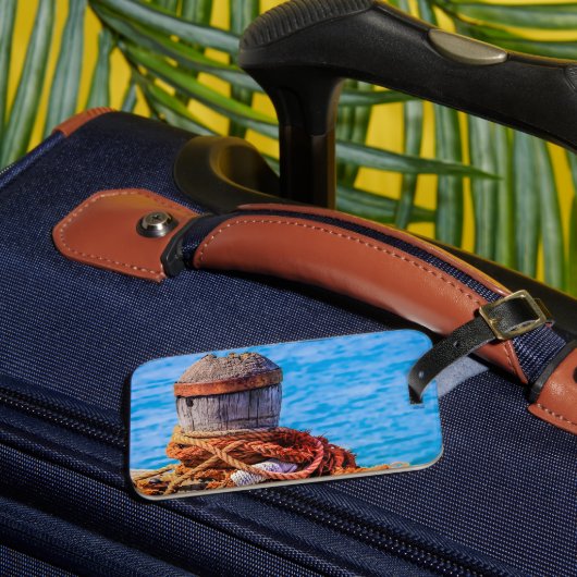 古い係留ボラード ラゲッジタグ (正面インサイチュ3)