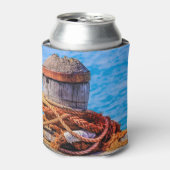 古い係留ボラード 缶クーラー (缶正面)