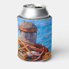 古い係留ボラード 缶クーラー