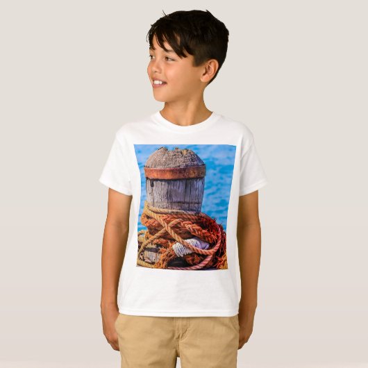 古い係留ボラード Tシャツ (正面フル)