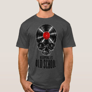 古い保学校のレコード収集家ヴィンタ Tシャツ