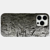 古い傷を付けた金属 Case-Mate iPhoneケース (裏面 (横))