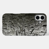 古い傷を付けた金属 Case-Mate iPhoneケース (裏面 (横))