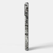 古い傷を付けた金属 Case-Mate iPhoneケース (裏面 / 左)