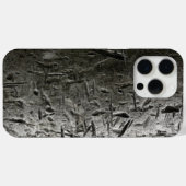古い傷を付けた金属 Case-Mate iPhoneケース (裏面 (横))