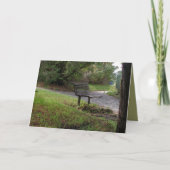 古い公園のベンチ カード (正面)