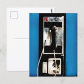 古い公衆電話 ポストカード (正面/裏面)