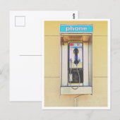 古い公衆電話 ポストカード (正面/裏面)