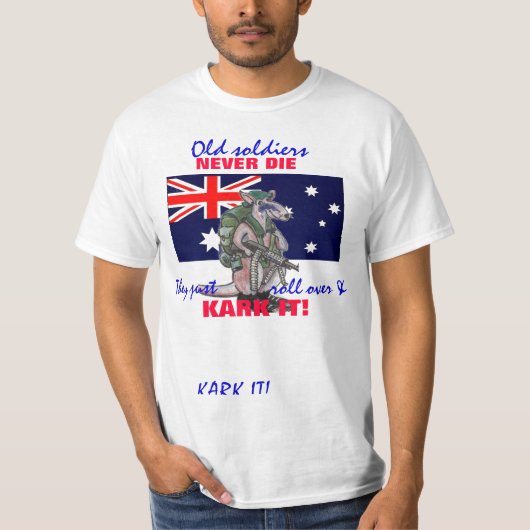 古い兵士 Tシャツ (正面)