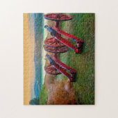 古い内戦の大砲。 ジグソーパズル (縦)