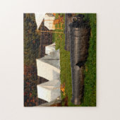 古い内戦の大砲。 ジグソーパズル (縦)