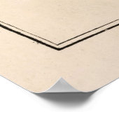 古い内部太陽のシステムグラフマップ(1892) ポスター (角)