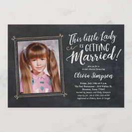 古い写真のおもしろいなブライダルシャワー招待状 招待状