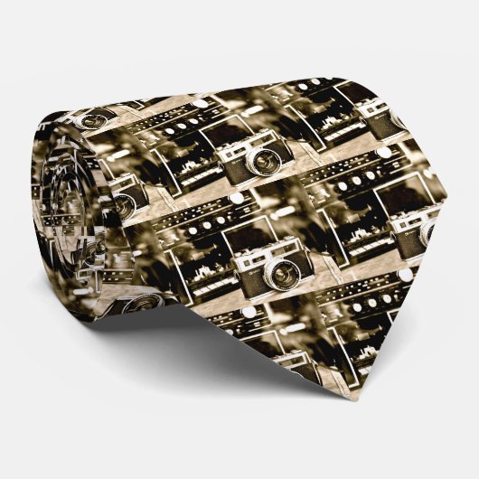 古い写真のカメラ ネクタイ (ロール)