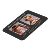 古い写真セーブザデートマグネット マグネット (左側)