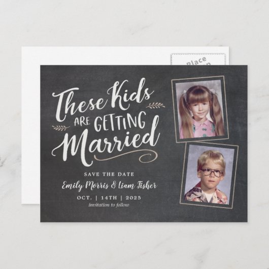 古い写真手書きスクリプト日付を保存 案内ポストカード (正面/裏面)