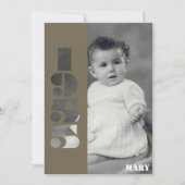 古い写真1955年生まれ70歳のバースデー招待状 招待状 (正面)