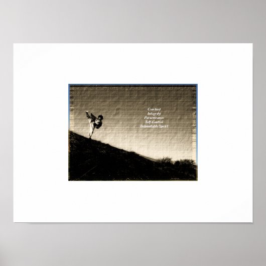 「古い写真」テコンドーのポスター ポスター (正面)