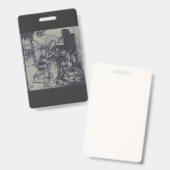古い出生のシーンはイエスキリストを行く バッジ (正面＆裏面)