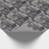 古い出生のシーンはイエスキリストを行く ラッピングペーパー (角)