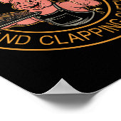 古い列は肉を吸い、頬を叩くおもしろいBb ポスター (角)