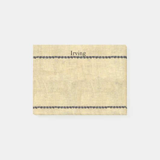 古い列車トラック一見を用いるパーソナライズな名前 ポストイット (正面)