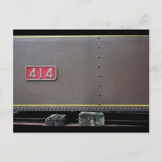 古い列車マストロ私はメンテナンスのためにダウン ポストカード (正面)