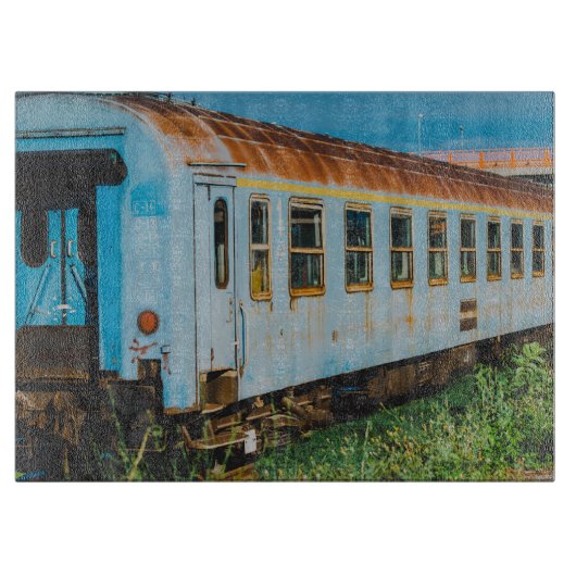 古い列車 カッティングボード (正面)