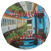 古い列車 ソフトボール (裏面)