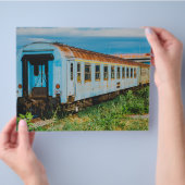 古い列車 チラシ (手)