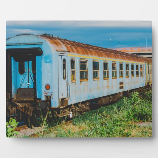 古い列車 フォトプラーク (正面)