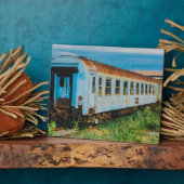 古い列車 フォトプラーク (側面)