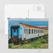 古い列車 ポストカード (正面/裏面)