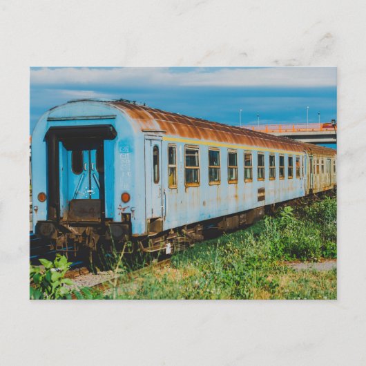 古い列車 ポストカード (正面)